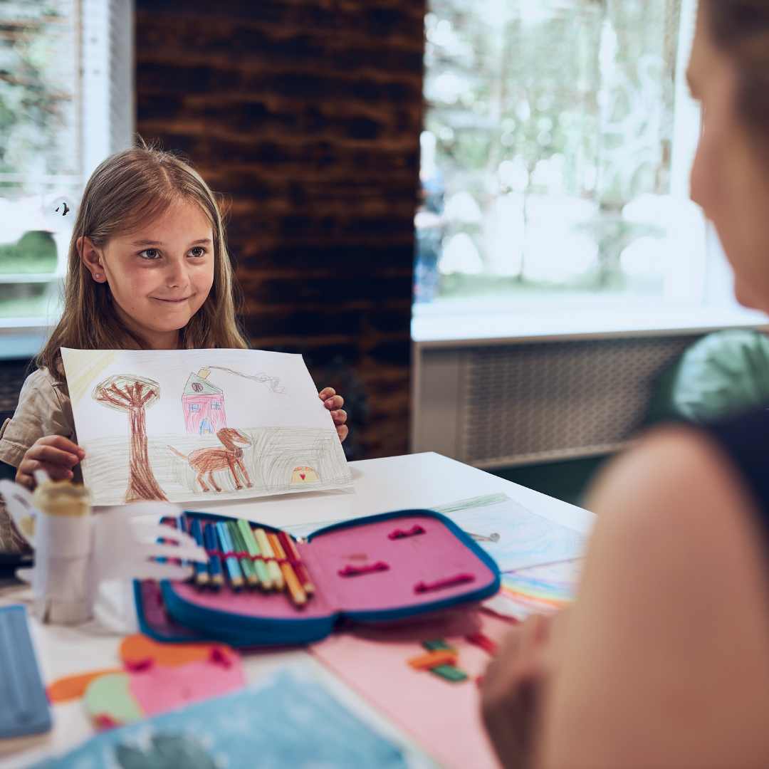 Give your child's artwork as a gift to someone special