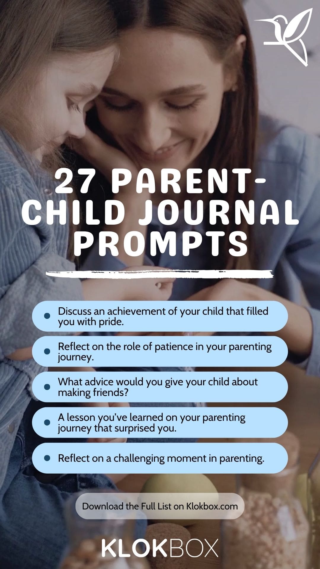 27 Parent-Child Journal Prompts