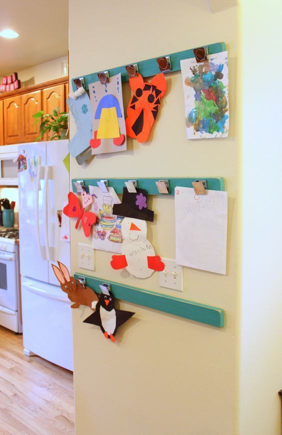 15 Ways To Display Kids Artwork In Your Home - Organised Pretty Home